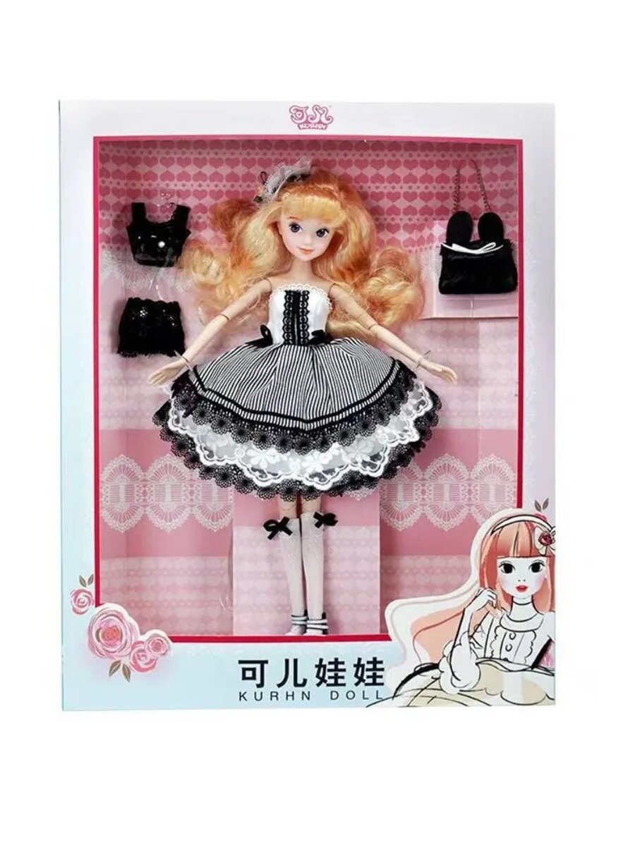 Кукла BJD Toys Kurhn 28 см 1/6 Шкала 14 Соединенных кукол в стиле Японии с подставкой и красочной коробкой