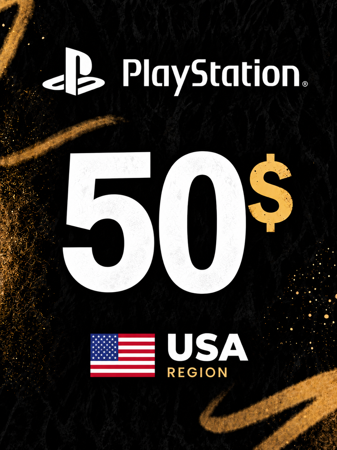 Подарочная карта PlayStation 50 USD Регион США | PSN Gift Card 50 USD USA | Пополнение PS Network на 50 Долларов Америка