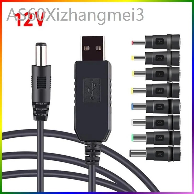 Кабель-переходник USB DC 5V 9V 12V для роутера, 12V