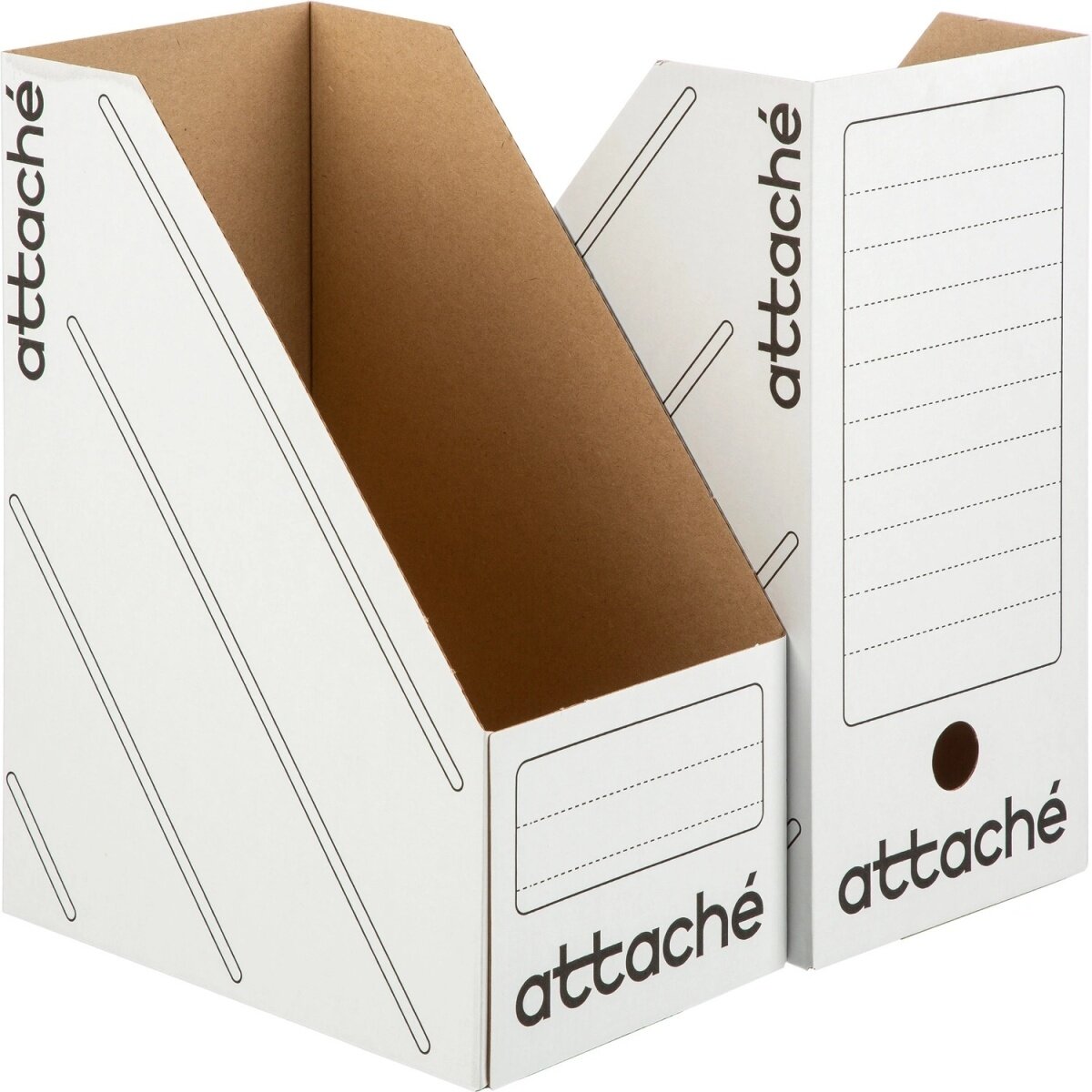 Лоток вертикальный Attache 150мм белый, 2 шт (2427511), 40 уп.