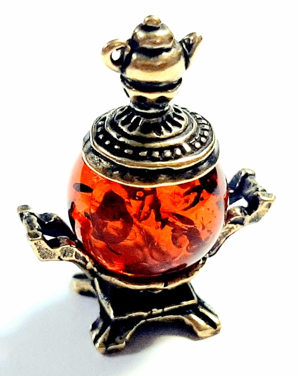 Фигурка Самовар с Чайником. Коричневый