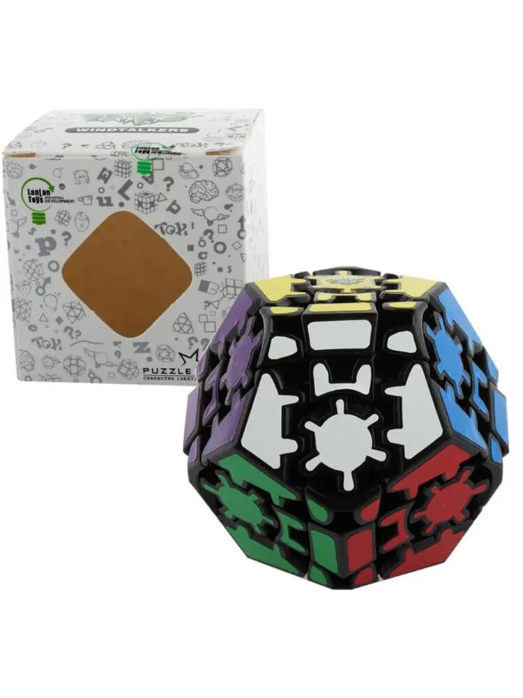 LanLan Кубик Gear Megaminx Strange Shape Cube Gear Tetradecahedra Magic Cube