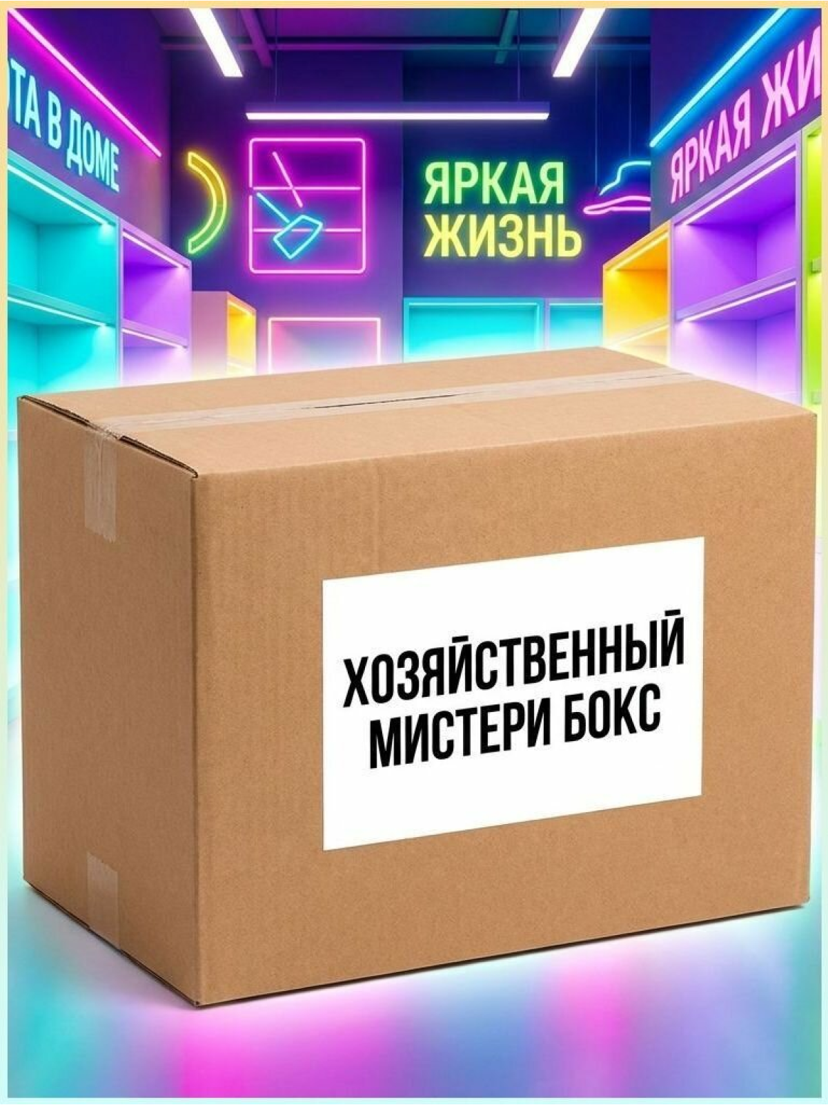 Мистери-бокс хозяйственный: 10–15 полезных предметов для кухни, уборки и ремонта, 20×25×10 см