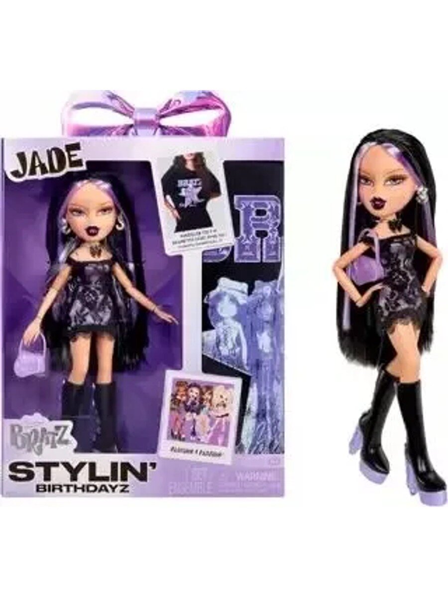 Коллекционная кукла Джейд серии Stylin' Birthdayz в черном кружевном наряде