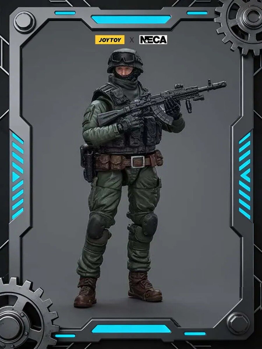 JOYTOY Коллекционная фигурка со ВС РФ (Войска Специальных Операций), 1:18, полностью подвижная
