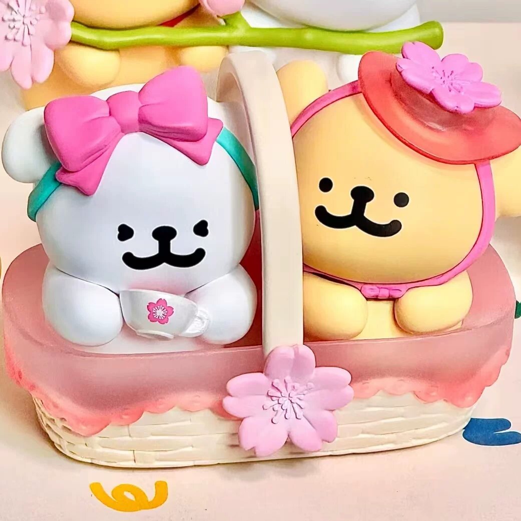 Игрушка-слепая коробка Hidden Romantic Sakura с линейной собачкой и сакурой, коллекционный сувенир для девочек
