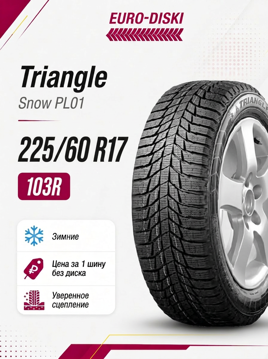 Зимние шины 17/225/60 Triangle Trin PL01 103R