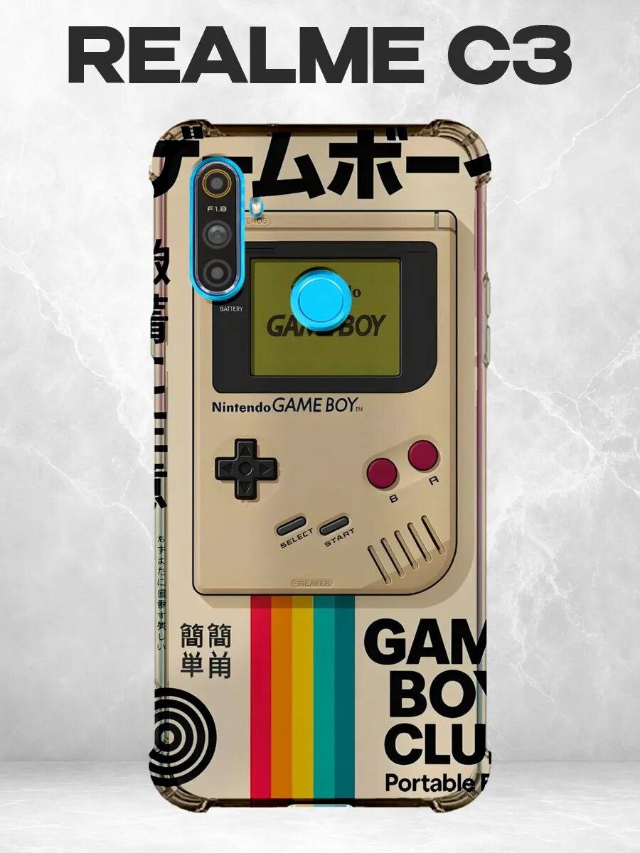 Чехол на Realme C3 с принтом Ретро Game Boy