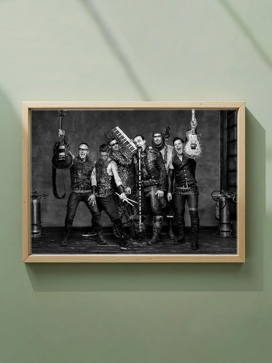 Постер, плакат на стену "Rammstein" 42 см х 29,7 см (А3), Без Рамы