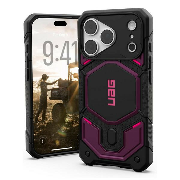 Чехол UAG Monarch Pro MagFit для iPhone 18 Pro/17 Pro 6.3" (114569114I4I) Deep Purple Synth