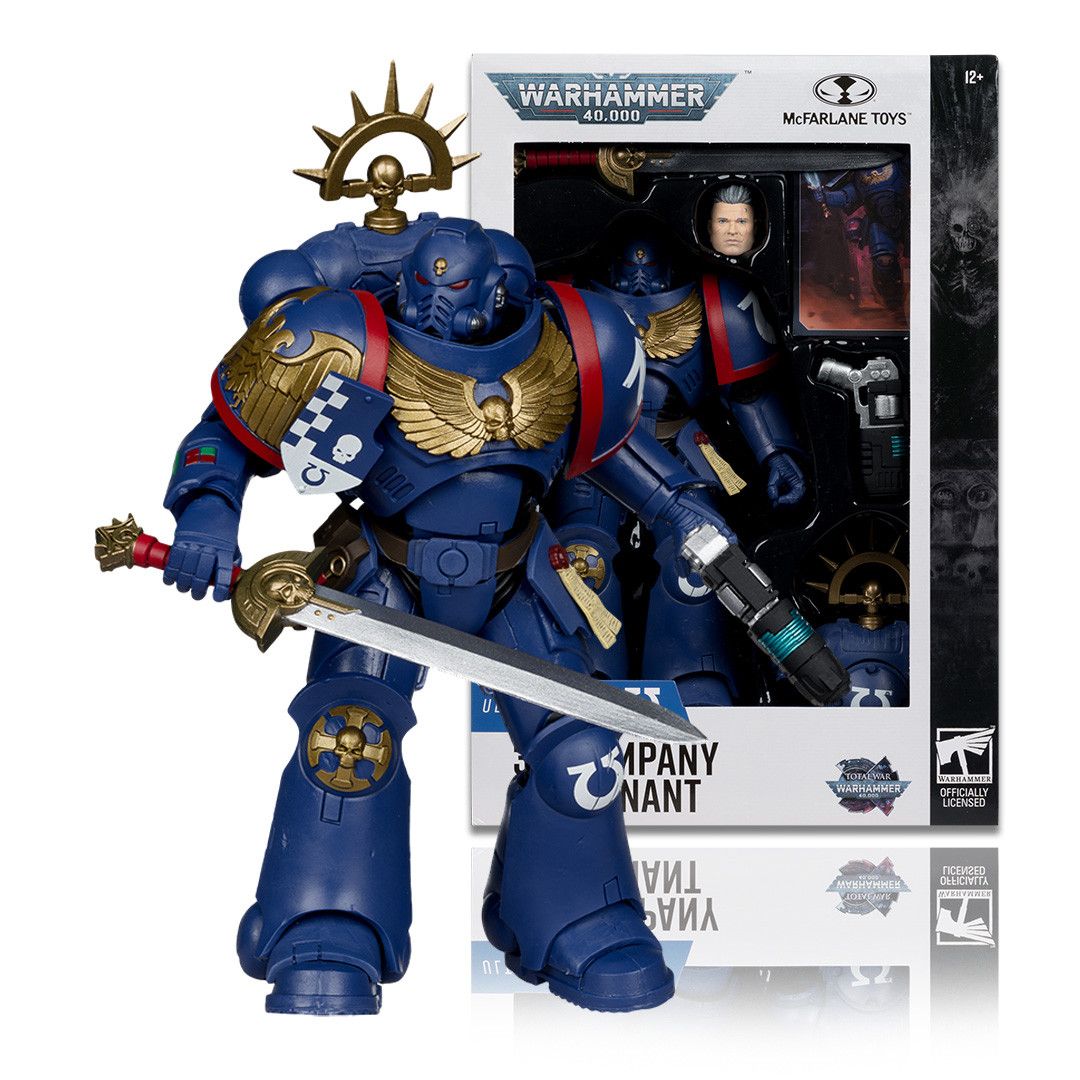 Фигурка McFarlane Toys Warhammer 40,000 Ультрамарины Капитан 3-й роты 7" (Ultramarines 3rd Company Captain), 18 см