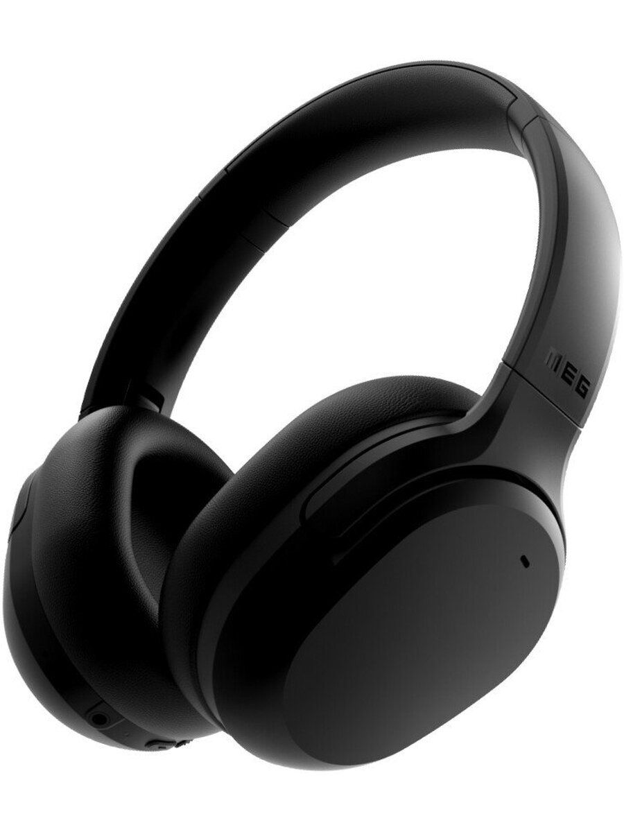 Беспроводные наушники MEG HEA400BL, Bluetooth 6.0, до 75 ч, ANC Hybrid, Multipoint, черный