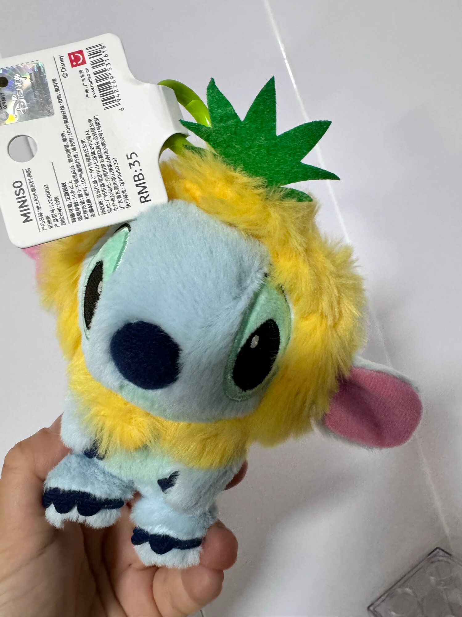 MINISO Disney Лило и Стич Трансформируемая Кукла Стич В Ананасе Подвеска 12 см