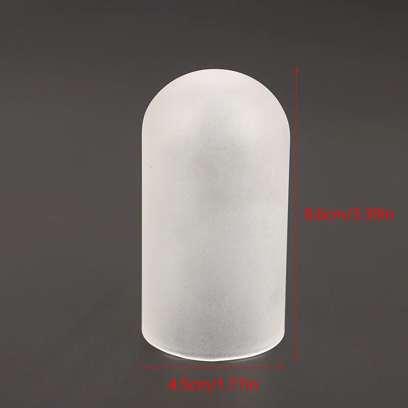 Стеклянный плафон G9 трубчатый прозрачный/матовый Frosted 40x90mm, Белый