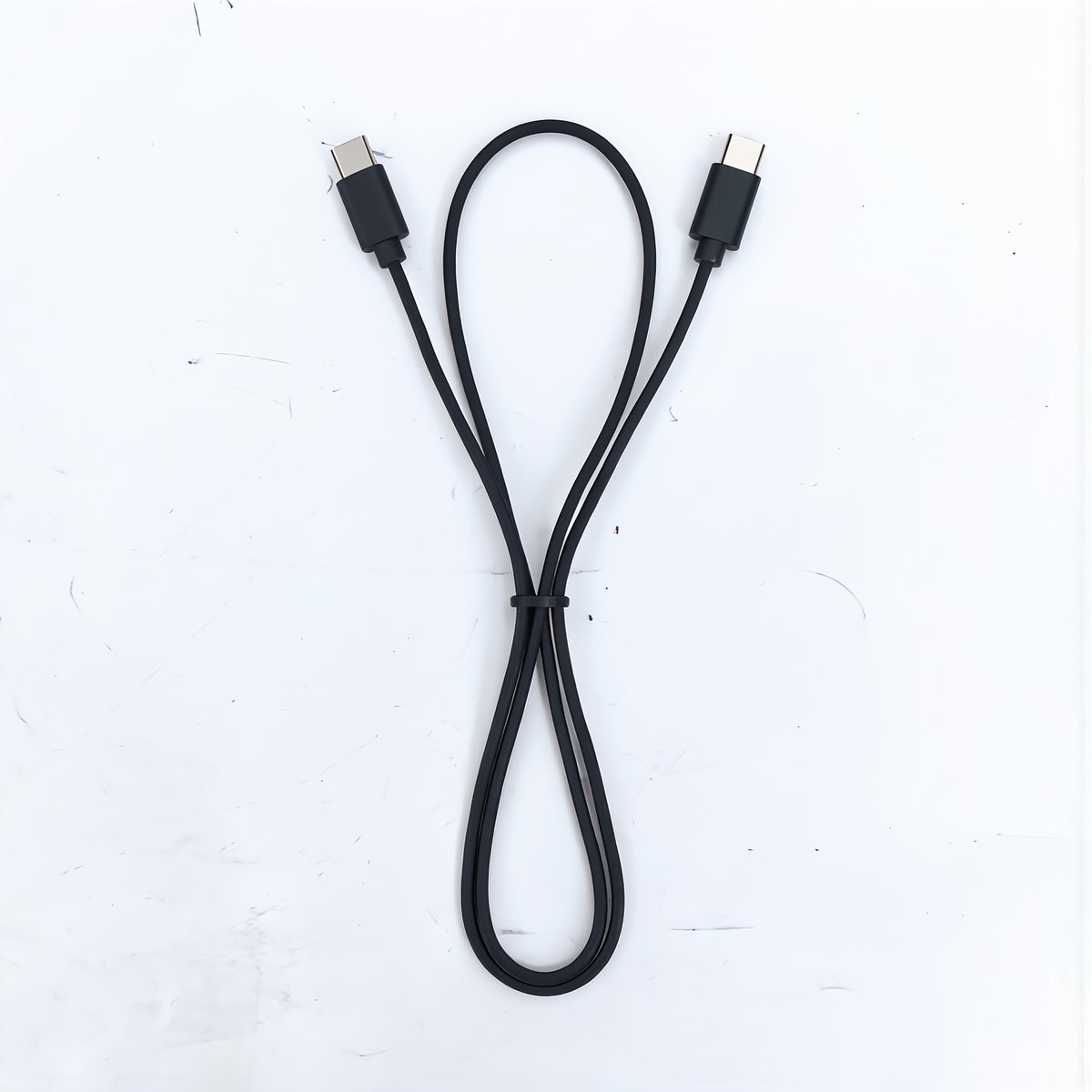 Раздвоитель USB на два порта Type-C черный короткий кабель для одновременной зарядки двух мобильных устройств, 1 разъем USB A на 2 порта Type-C