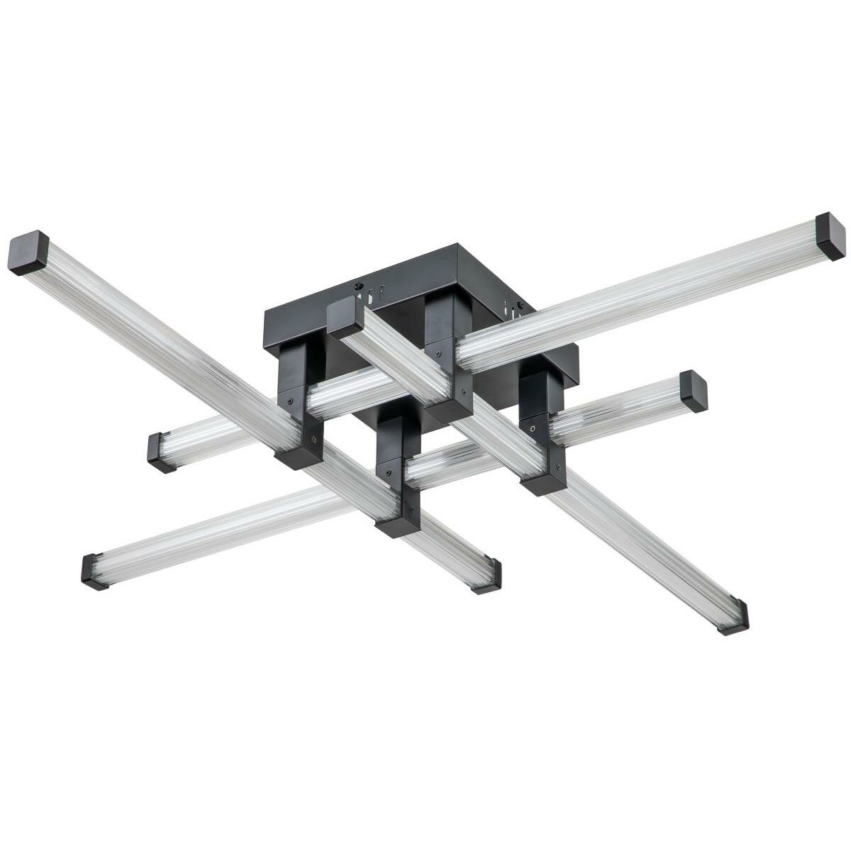 Накладная люстра Stilfort Quadro 4010/02/04C, LED 60 Вт, черный/прозрачный