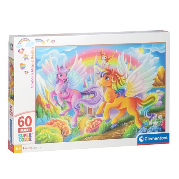 Пазл Clementoni Super Color Noli Unicorn Magic, 60 элементов, 62x42 см