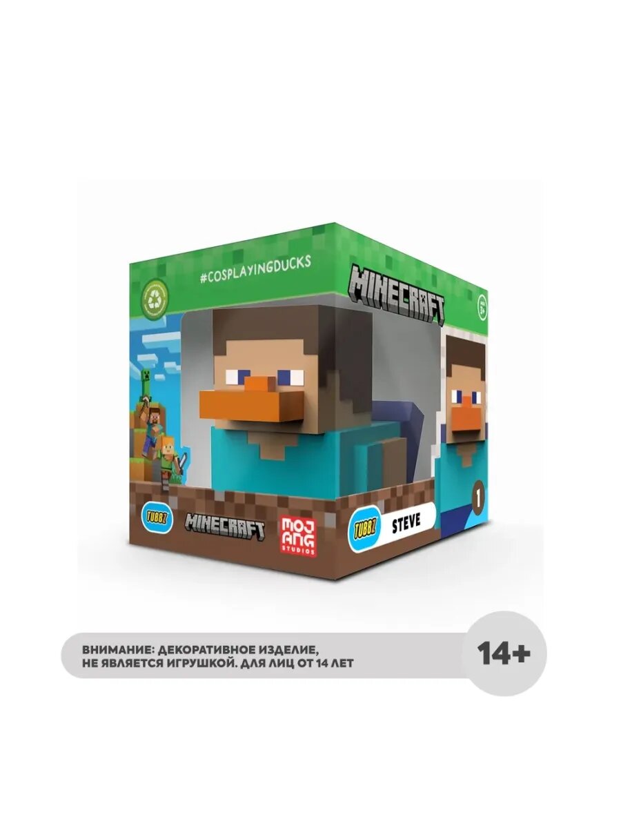Фигурка Утка TUBBZ Minecraft Steve (Box)