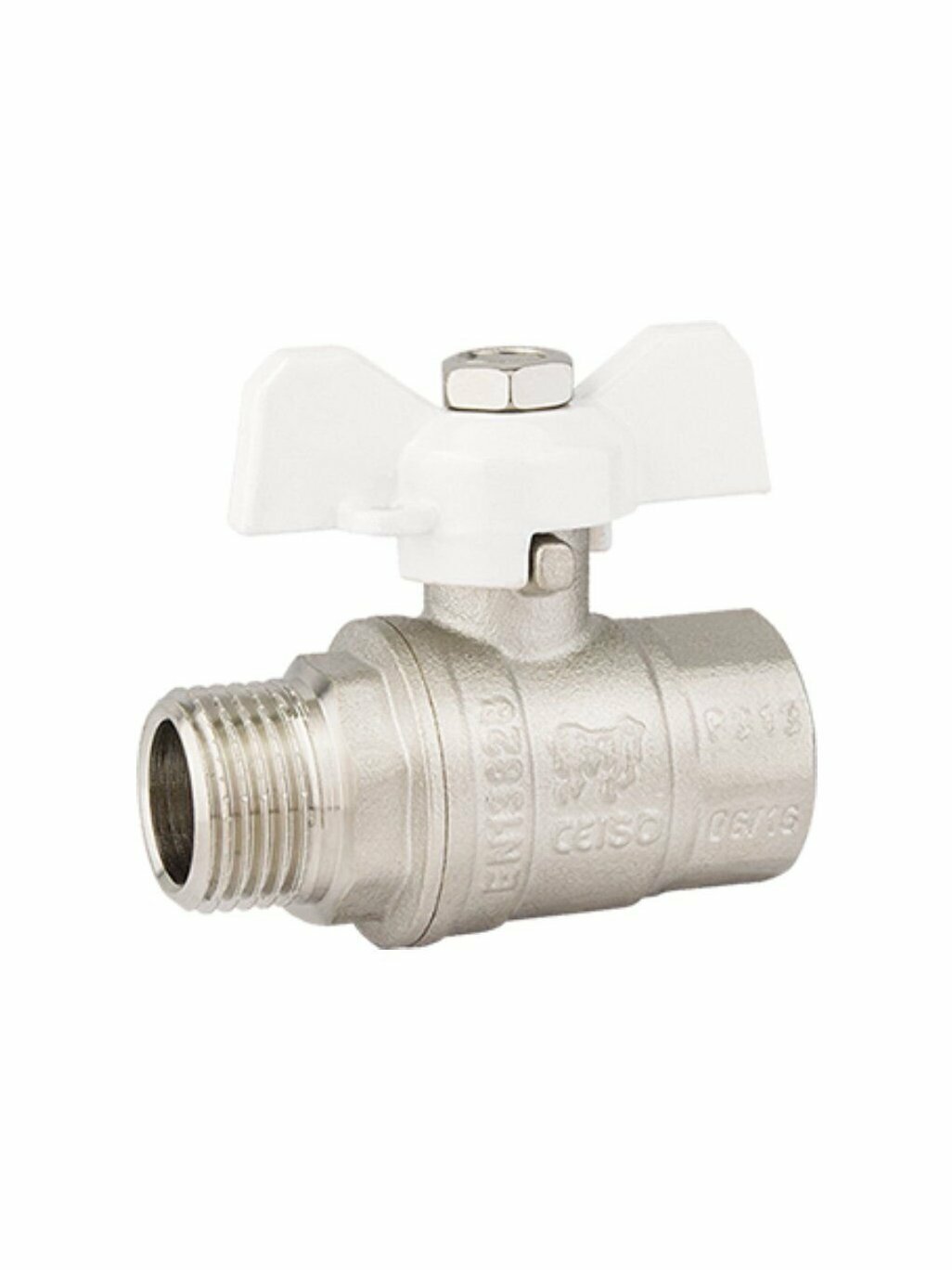 Кран для воды ProFactor Standard 3/4", г-ш, DN 20, латунный корпус, ручка-бабочка