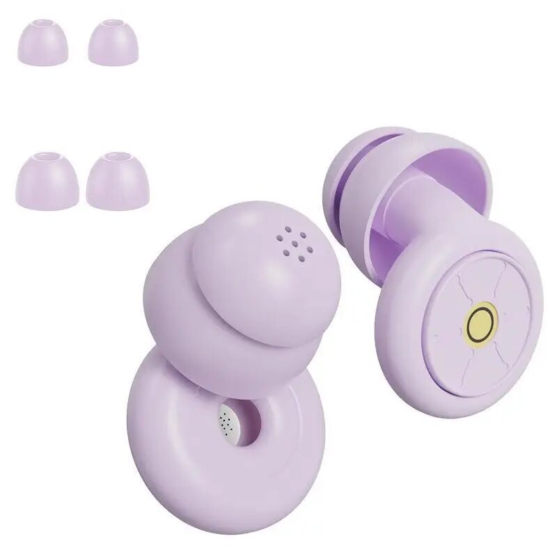 Силиконовые беруши Earplugs для сна 50 дБ Фиолетовый, Purple