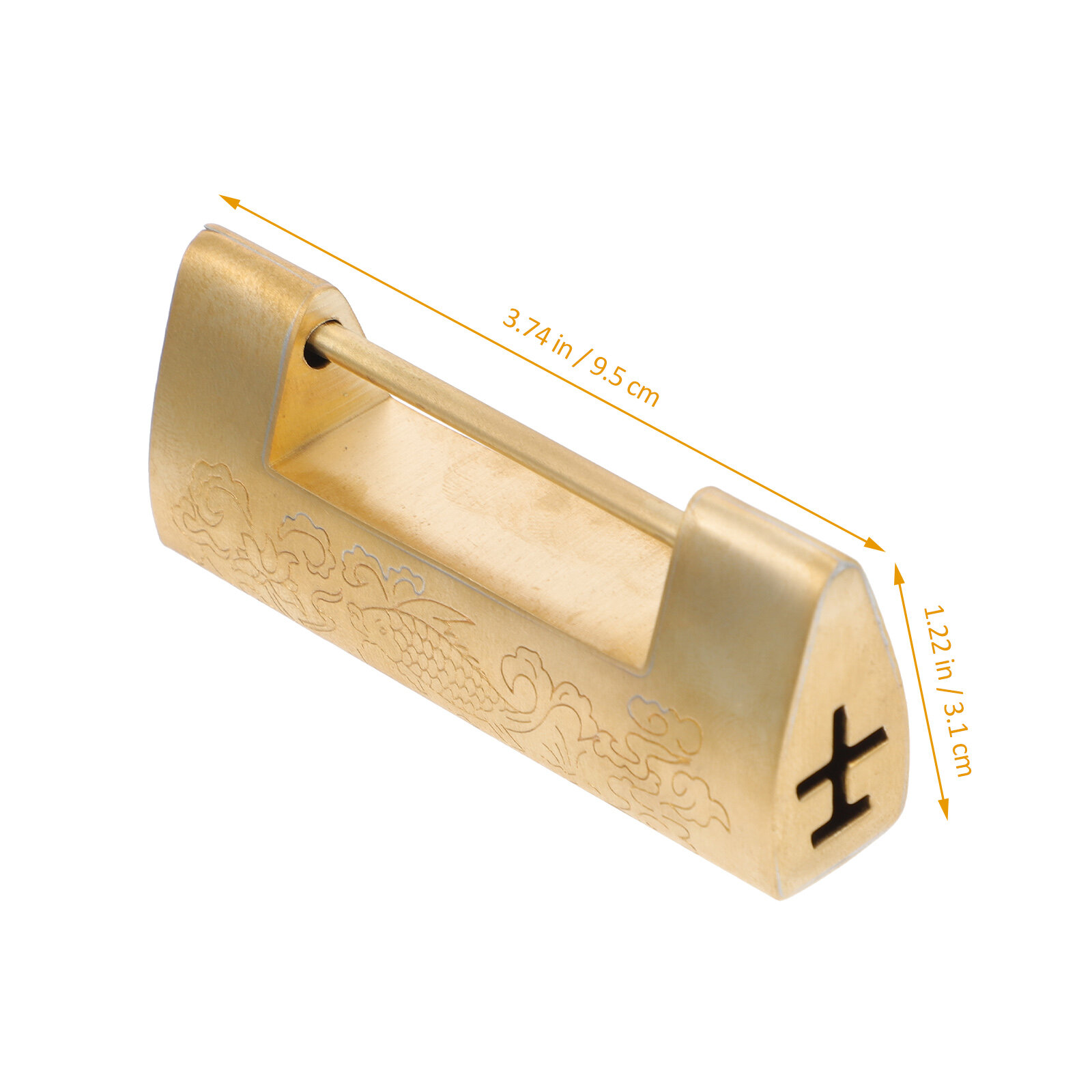 Замок Для Ювелирной Коробочки В Китайском Стиле 1 Шт Размер 9.5X3.1X1.5Cm