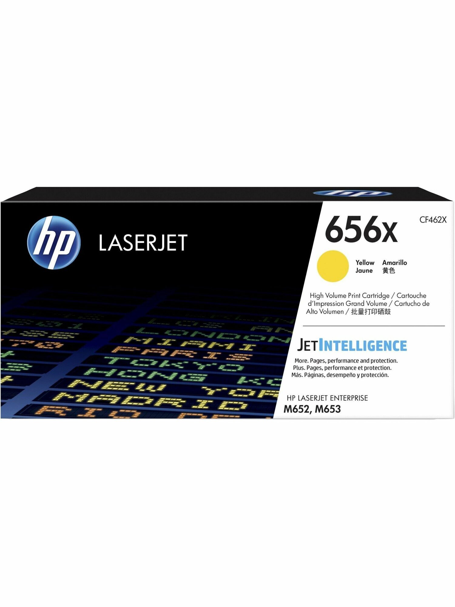Картридж для лазерного принтера HP 656X Yellow (CF462X), официальная гарантия