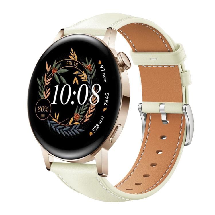 20 мм для Huawei Watch GT 4 / GT 3 / GT 2 ремешок xDfind с плоской застежкой из мелкозернистой кожи Black Shark