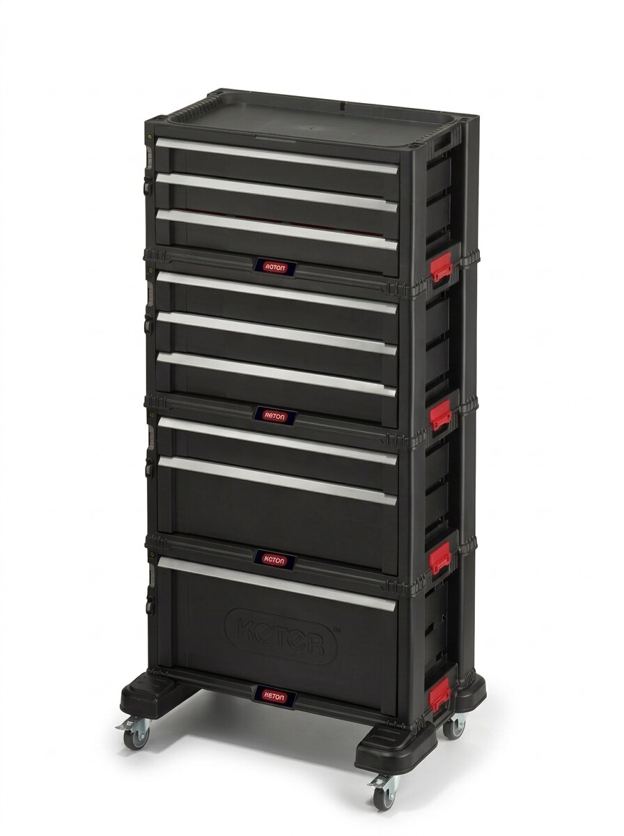 Ящик для инструментов Keter 9 Drawer Tool Chest System 17200083 (17201228+17199302)