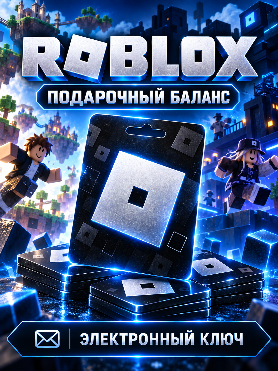 Подарочная карта Roblox 10 USD (США), электронный ключ