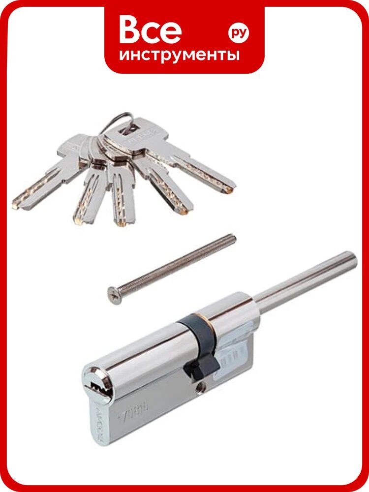 Цилиндровый механизм SM-75/30S/45-S/65-NI со штоком APECS 00027037