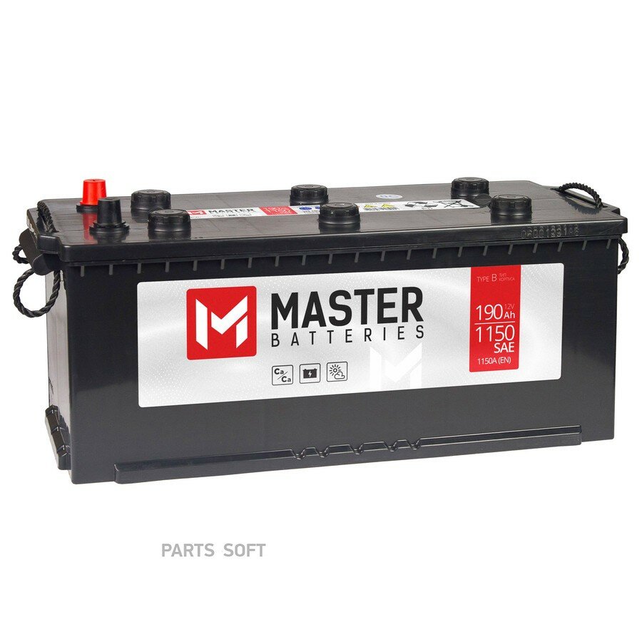 Аккумуляторная батарея MASTER BATTERIES 190AH R от официального дистрибьютора, MASTER BATTERIES, артикул MBT1904