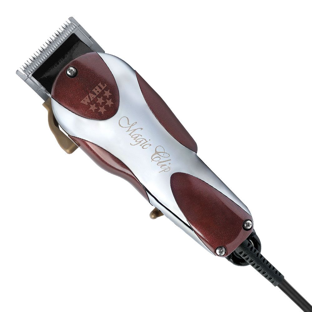 Машинка для стрижки Wahl Magic Clip 8451-316H, сетевая, 40 мм, 8 насадок, бордовый