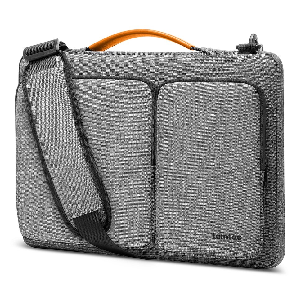 Tomtoc сумка для ноутбука 16" (Win) через плечо, Defender-A42 Laptop Shoulder Briefcase, серая