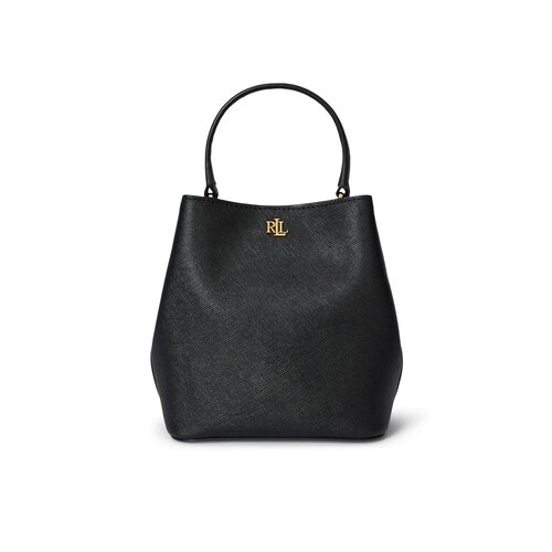 Сумка кросс-боди Lauren Ralph Lauren, фактура зернистая, черный