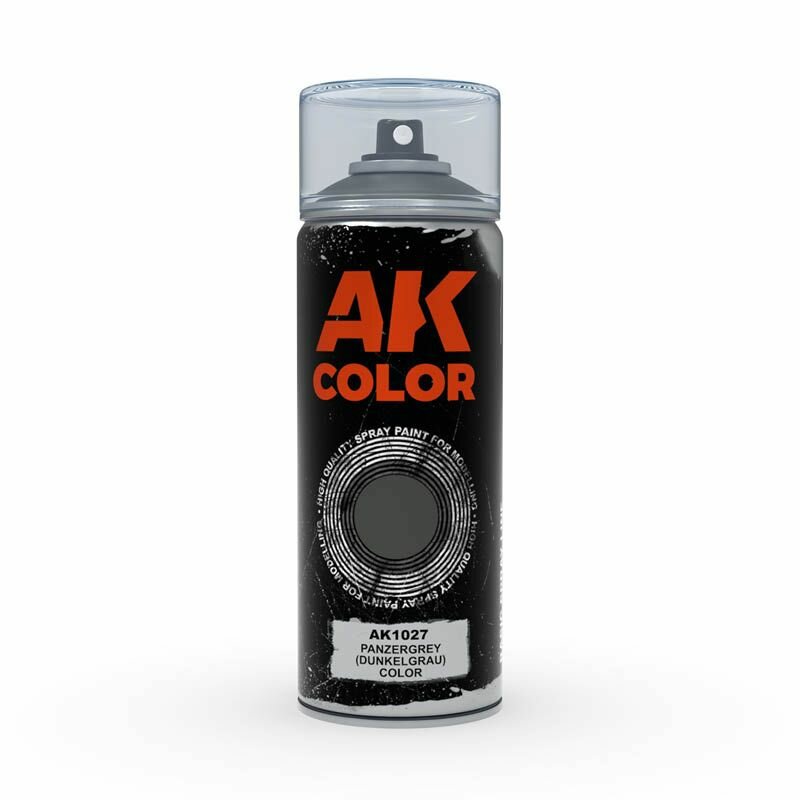 Panzergrey (Dunkelgrau) Spray - Аэрозольная акриловая краска AK Interactive, 150мл