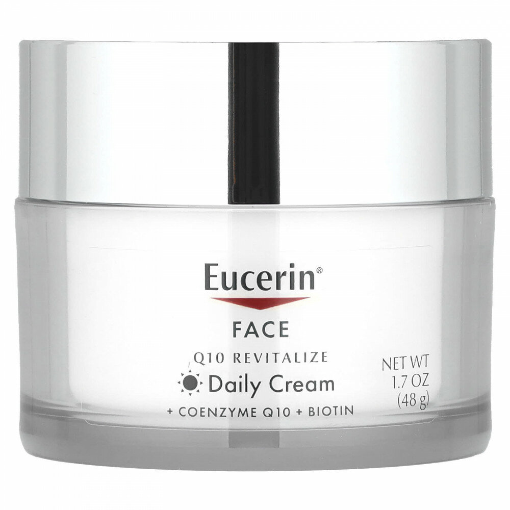 Eucerin, восстанавливающий дневной крем для лица с коэнзимом Q10, без отдушки, 48 г (1,7 жидк. унции) из США