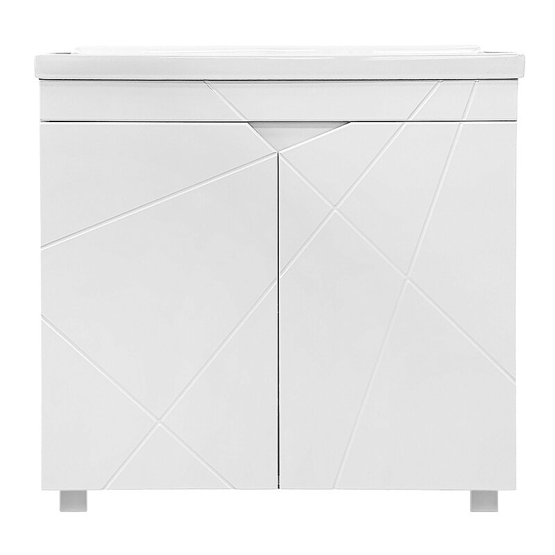 Тумба с раковиной Loranto Оптимум 80 CS00106208 белый