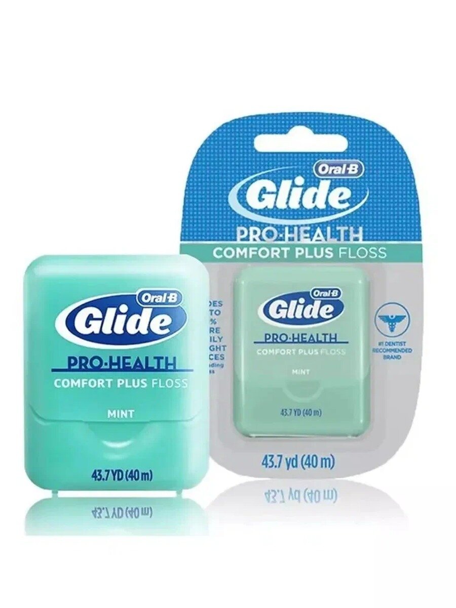 Зубная нить Oral-B Glide Pro-Health Floss, Мята, 40 м