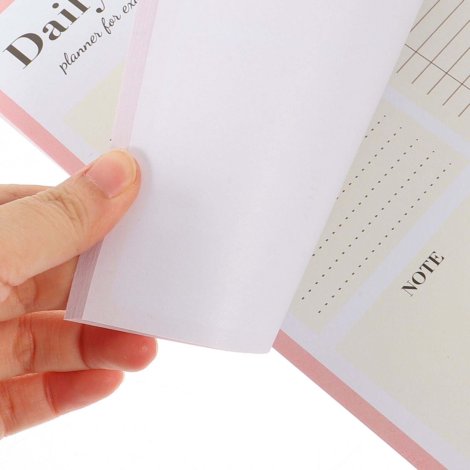 Ежедневник Planner Розовый Весело И实用 С размером 21.50X15.70X1.00CM