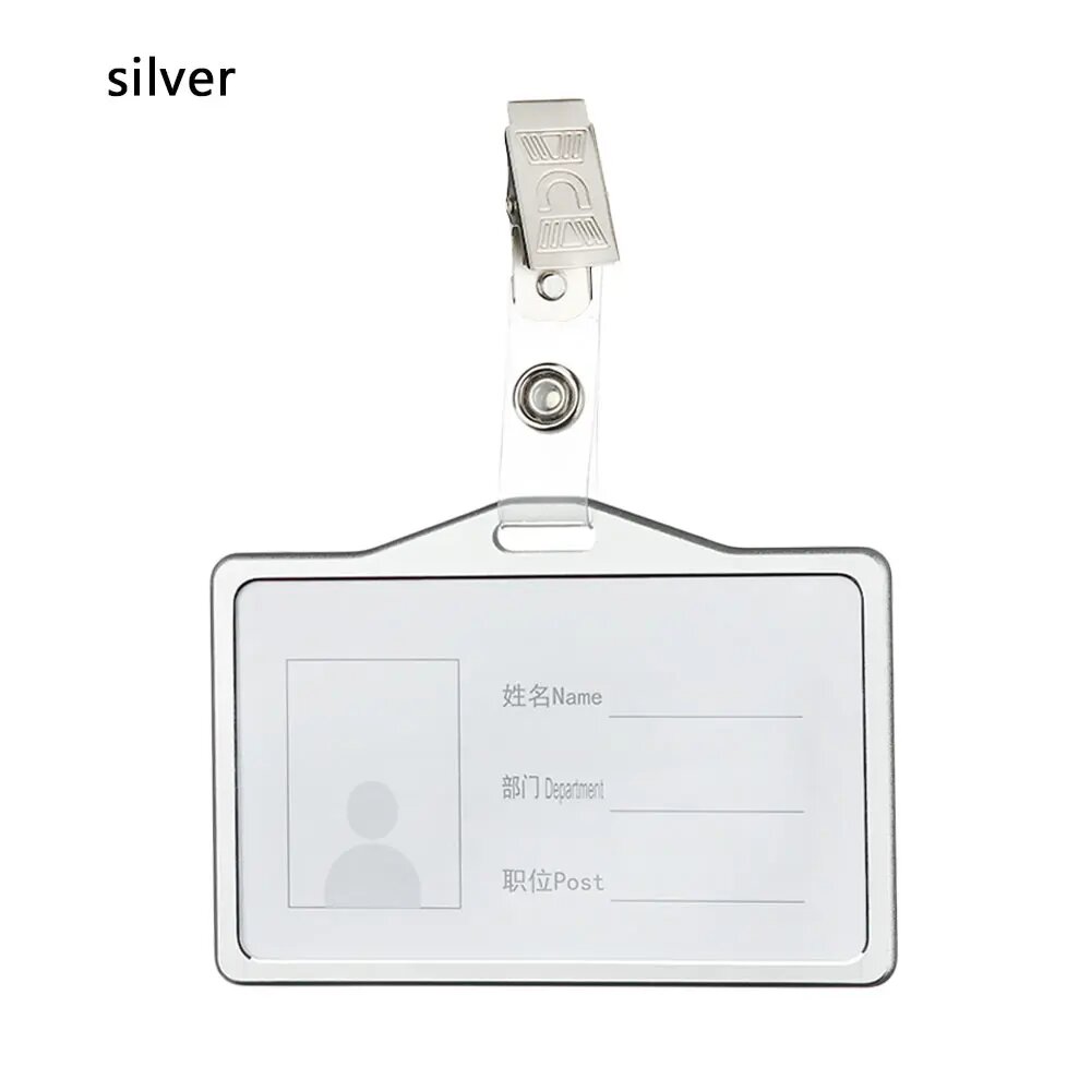 Держатель для бейджа ISKYBOB silver