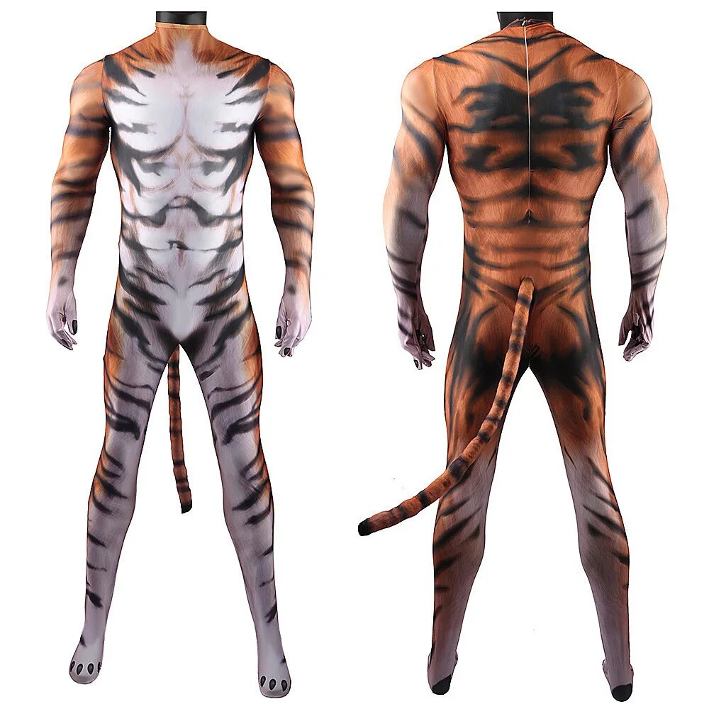 Костюм тигра для косплея S, MEN
