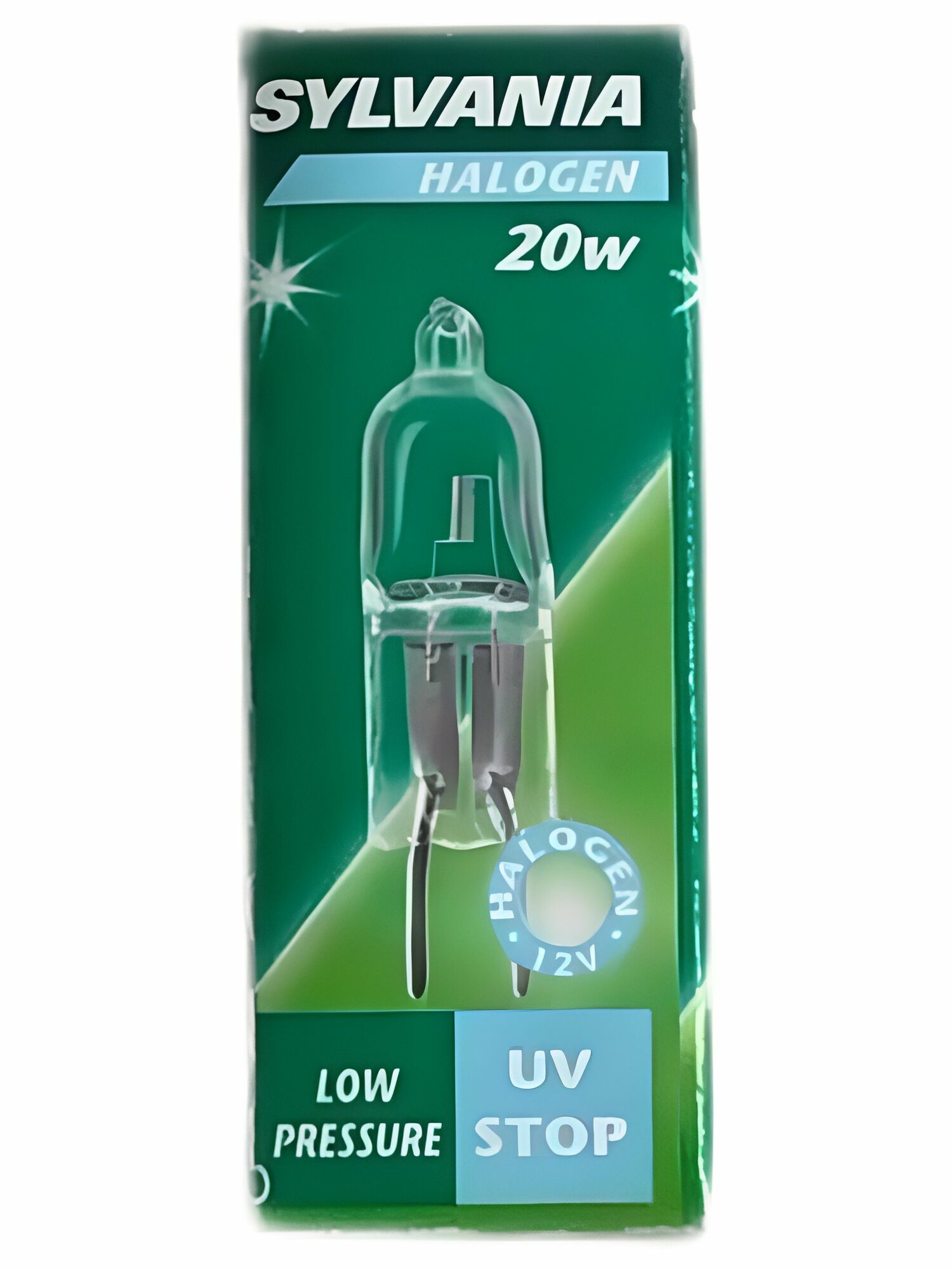 Лампа Sylvania G4 12V 20W Бельгия галоген, теплый свет.