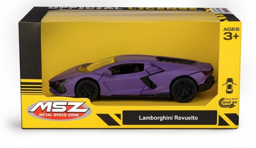 Игрушечная машинка Daffi MSZ Lamborghini Revuelto, фиолетовый, 5 дюймов