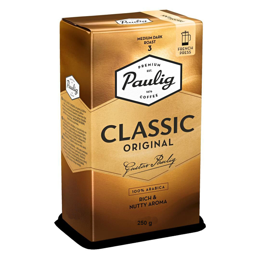 Кофе молотый Paulig Classic Original Medium Dark Roast 3 (Финляндия) 250 гр.