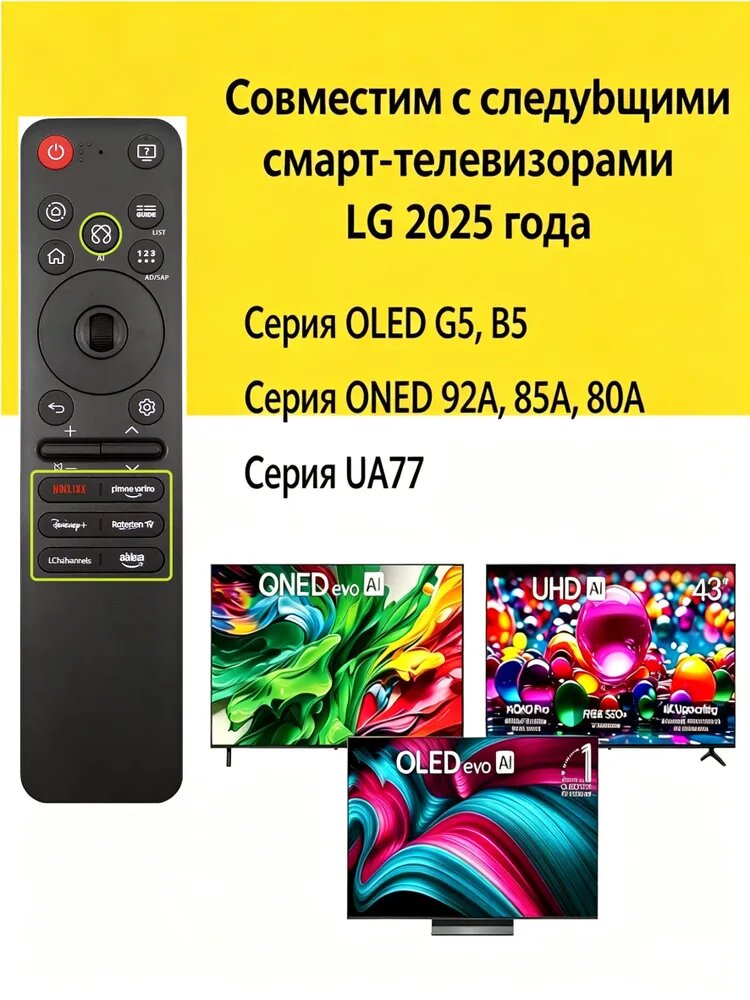 Новый пульт ДУ MR25GA AKB76046603 с голосовым управлением и функцией указателя, совместим с контроллерами серий GA/GC