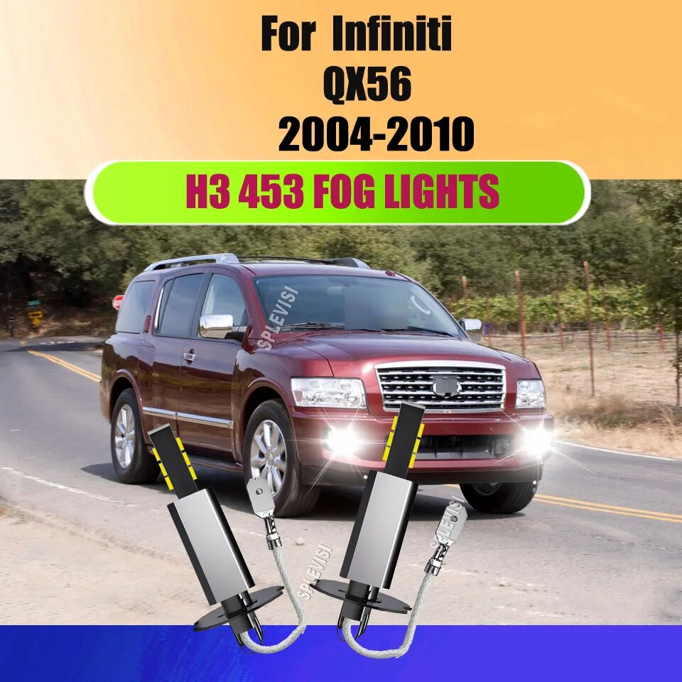 9-16 В H3 453 Противотуманные фары Pro Kit Профессиональная установка для Infiniti QX56 2004 2005 2006 2007 2008 2009 2010