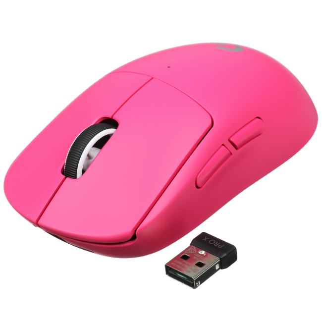 Мышь Logitech G Pro X Superlight розовый оптическая 25600dpi беспров. USB 4but (910-005960) — фото 1
