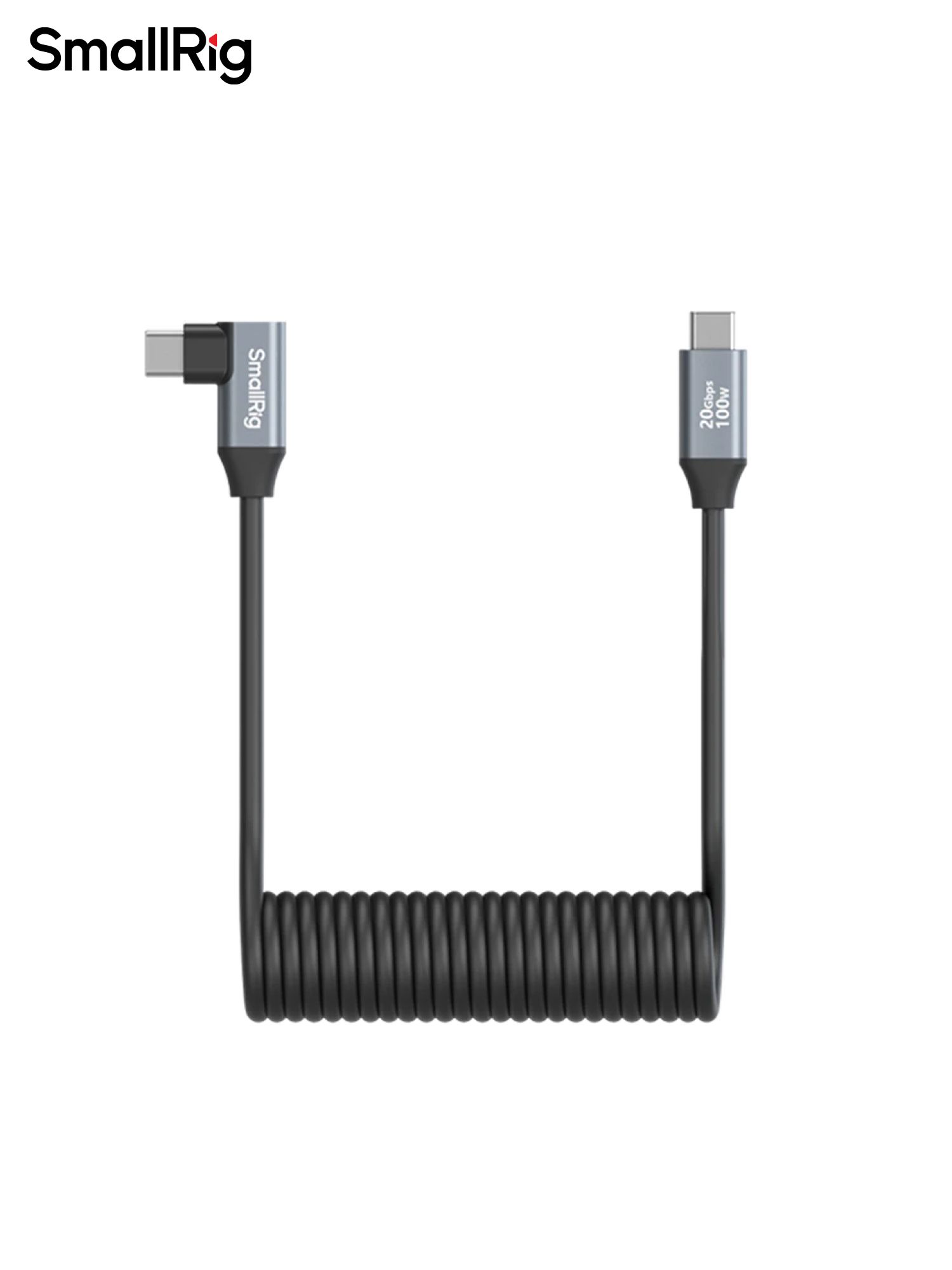 Кабель SmallRig 4792 Type-C Straight - Angled Coiled 100W