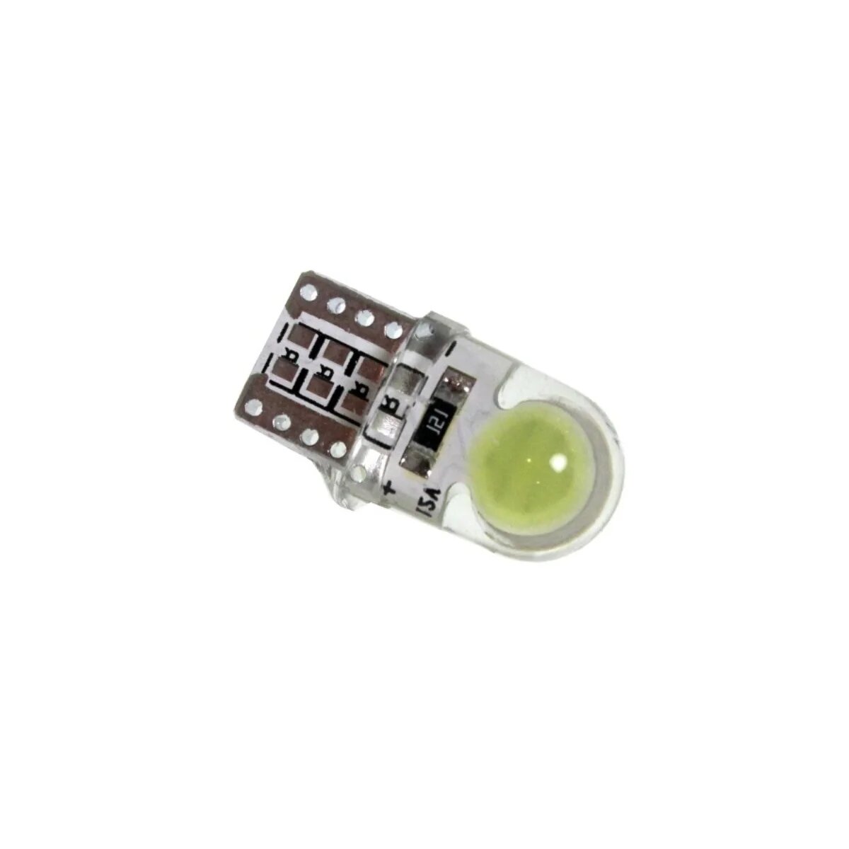 Cветодиод 12V T10 (2 LED) COB (Diameter=6mm ) W5W белый TM NORD YADA