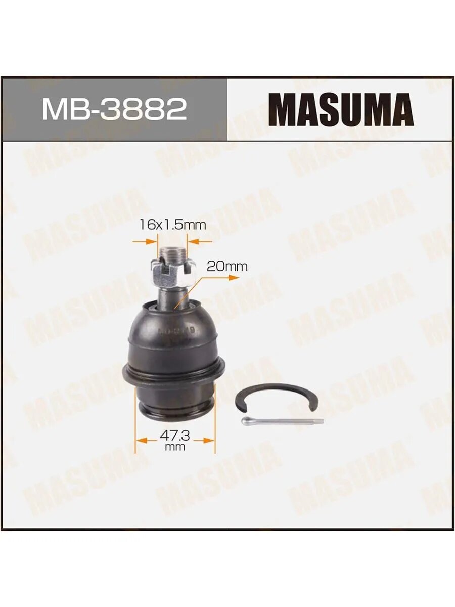 Шаровая опора для а/м Toyota Hilux 05-, Fortuner 15- нижняя, арт. MB3882